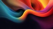 Energetic digital waves flow in a colorful gradient 
