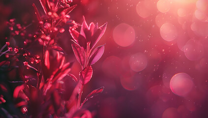 Wall Mural - pink light bokeh bokeh background in the style of dig