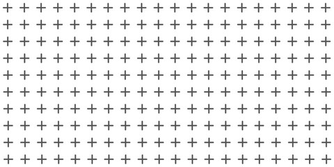 Сross seamless pattern with plus signs, cross background
