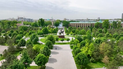 Wall Mural - Amir Timur Square in Tashkent