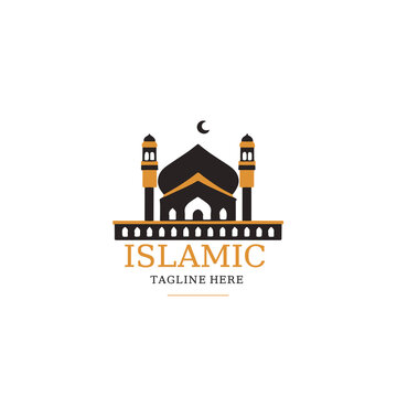 Unity Dome: Elegant Mosque Emblem