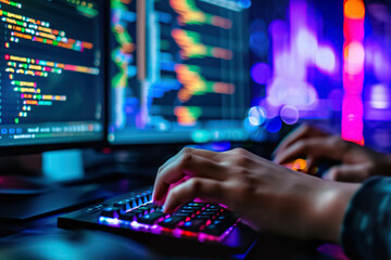Poster - A person using a cryptocurrency tax software to calculate their capital gains