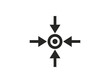 Arrow, concentration, attention icon. Vector illustration.
