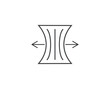 Elastane fabric icon. Vector illustration.
