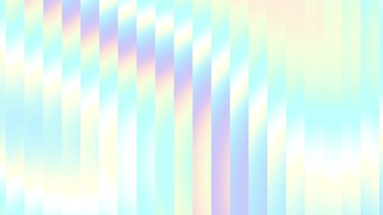 Fototapete - Holographic modern abstract looped animation. Seamless gradient background in light neon pastel colors. 4k loop