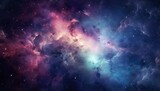 Fototapeta Kosmos - Colorful space galaxy cloud nebula. Stary night cosmos. Universe science astronomy