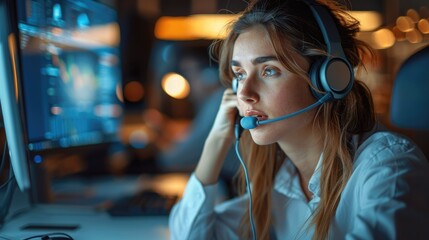 Aufkleber - A flourishing sales team, full of energy making calls, working on the computer. Generative AI.