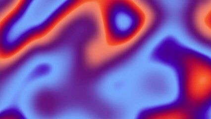 Fototapete - Distorted neon glowing lines abstract background on black background. 4k loop