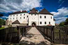 The Magnificent Castle Nové Hrady , A Stunning Example Of Gothic Architecture Nestled In The Heart Of The South Bohemian Region, Czech Republic.