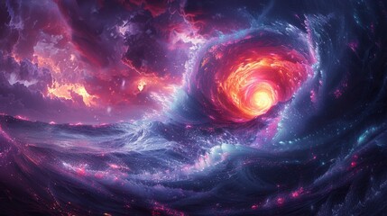 Wall Mural - Abstract galaxy background
