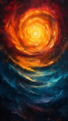 Wall Mural - Abstract galaxy background