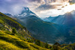 Matterhorn mountain after storm