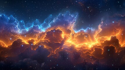 Wall Mural - Space galaxy cloud nebula