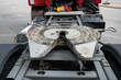 © Adolf - Detail of the hitch or fifth wheel for coupling the trailer to the truck