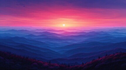 beautiful sunset over the lake