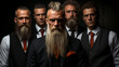 Whimsical Beard Brigade.  Quirky Whisker Warriors