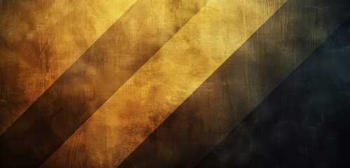 Wall Mural - Sharp yellow and black geometric stripes in a contrasting abstract pattern.