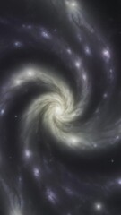Wall Mural - a large spiral galaxy. video in vertical format.