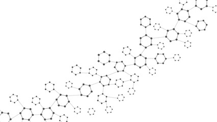 Poster - Science abstract background. Abstract technology background with copy space. Abstract hexagon shapes.