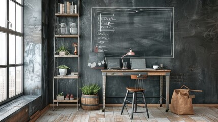 Wall Mural - Images showcasing intricate and colorful chalkboard art creations, featuring hand-drawn illustrations, lettering, and designs that evoke nostalgia and creativity