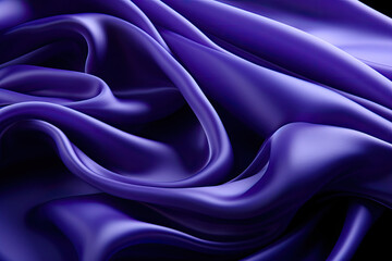 Aufkleber - Close-up view of a rich purple fabric set against a deep black backdrop, showcasing the intricate texture and vibrant color