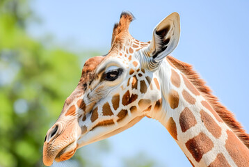 Wall Mural - Giraffa Camelopardalis, World Wildlife Day, March 