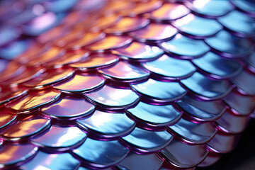 Poster -  Iridescent Metallic Scales with Gradient Reflections