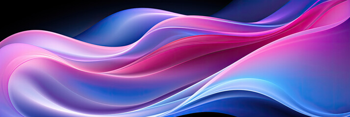 Poster - A mesmerizing computer-generated visualization of a wave of light rippling and shimmering in a dynamic and enchanting display