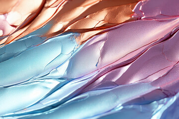 Aufkleber - A close up of a swirling blend of pink and blue colors, creating a dreamy and ethereal background