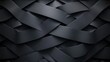 Seamless Black Weaved Leather Pattern Background Texture