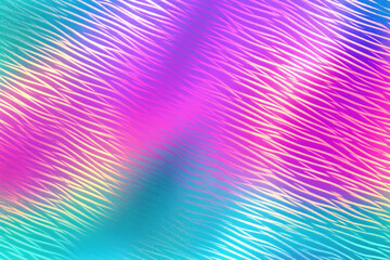 Poster - Vivid multicolored wavy lines dance across the background in a mesmerizing display of movement and color