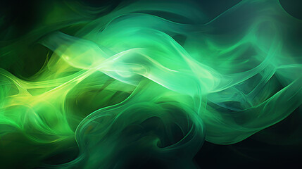 Wall Mural - abstract green smoke background, transparent green smoke abstract background can used for wallpaper, banner, backdrop, etc