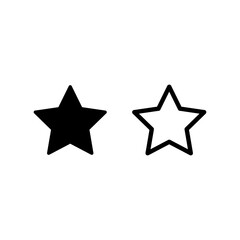 Poster -  Star icon vector. Favorite sign, rating symbol flat trendy style vector illustration on white background..eps