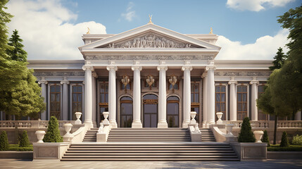 Wall Mural - neoclassical grandeur building