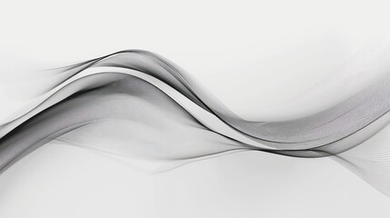 Wall Mural - Abstract backdrop characterized by a dynamic wave, presenting a minimalist and contemporary design.
