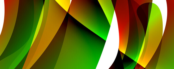 Colorful curve design concept. Vector Illustration For Wallpaper, Banner, Background, Card, Book Illustration, landing page