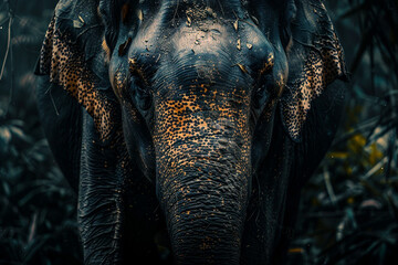 Canvas Print - close up of an elephant