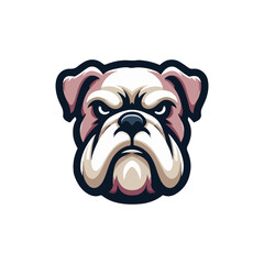 Canvas Print - The Angry Dog mascot logo