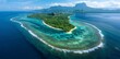 Pristine Equatorial Island in the Middle of the Ocean