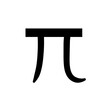 Pi symbol icon