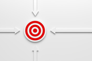 Poster - Target goal achievement and business success concept. Goal setting.