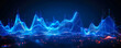 Dynamic and Vibrant Digital Waves Illustration with Particle Effects in Blue Hues Depicting Sound, Energy, or Data Flow in a Futuristic Concept