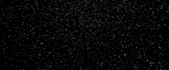 Wall Mural - vector snow, stars, twinkling lights, rain drops on black background.