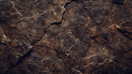 Canvas Print - A dark brown, rough mountain surface provides the texture for the background, resembling dark rock.