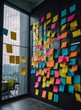 © Usman - Wall Covered in Sticky Notes