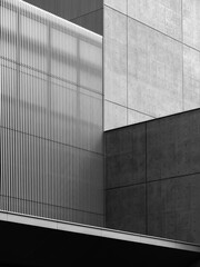 Aufkleber - Exterior building Geometric form Concrete and Steel wall Architecture details
