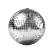 Disco ball isolated transparent background