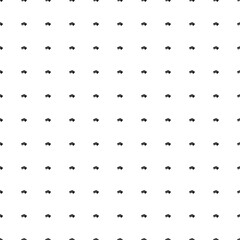 Poster - Square seamless background pattern from black playing cards symbols. The pattern is evenly filled. Vector illustration on white background