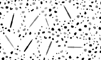 Poster - Abstract seamless pattern with soldering iron symbols. Creative leopard backdrop. Illustration on transparent background