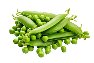 Poster - Green beans isolated on transparent background